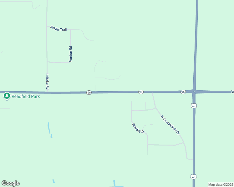 map of restaurants, bars, coffee shops, grocery stores, and more near E9475 Wisconsin 96 in Fremont