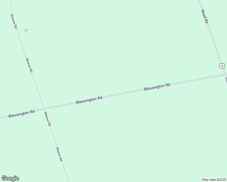 map of restaurants, bars, coffee shops, grocery stores, and more near 3161 Blessington Road in Shannonville