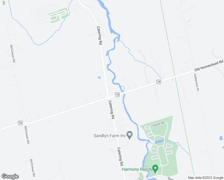 map of restaurants, bars, coffee shops, grocery stores, and more near 562 Catering Road in Georgina