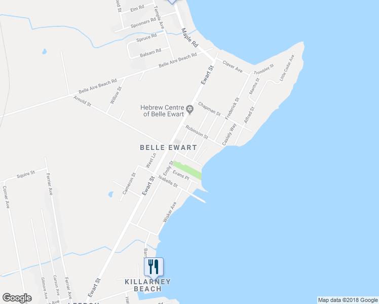 map of restaurants, bars, coffee shops, grocery stores, and more near 953 Goldie Street in Innisfil