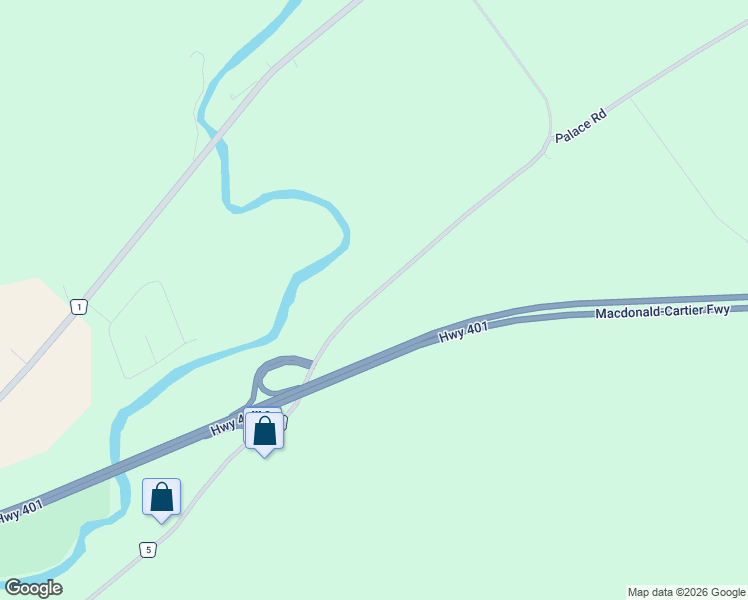 map of restaurants, bars, coffee shops, grocery stores, and more near 974 Lennox and Addington County Road 5 in Greater Napanee