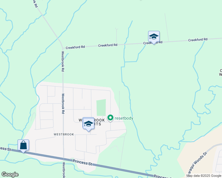 map of restaurants, bars, coffee shops, grocery stores, and more near 1372 Ottawa Street in Kingston