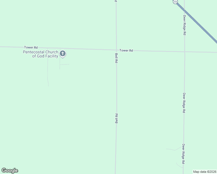 map of restaurants, bars, coffee shops, grocery stores, and more near 13181 Bell Road in Wisconsin Rapids