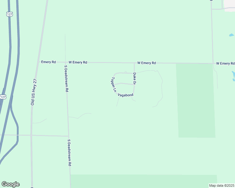 map of restaurants, bars, coffee shops, grocery stores, and more near 205 Topper Lane in Houghton Lake