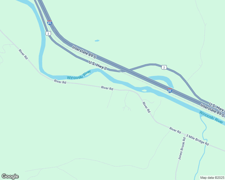 map of restaurants, bars, coffee shops, grocery stores, and more near 2045 River Road in Montpelier