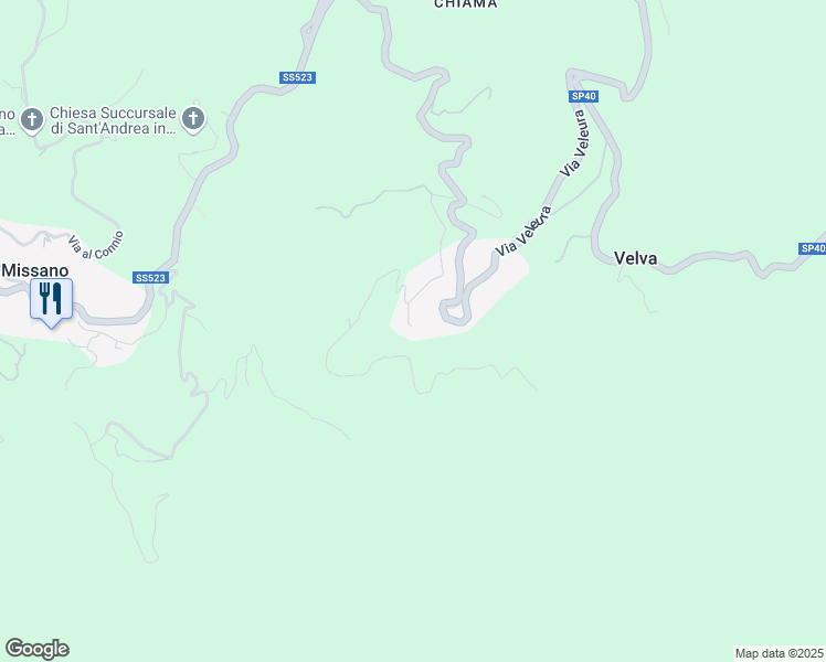 map of restaurants, bars, coffee shops, grocery stores, and more near 49 Via alla Chiesa in Velva