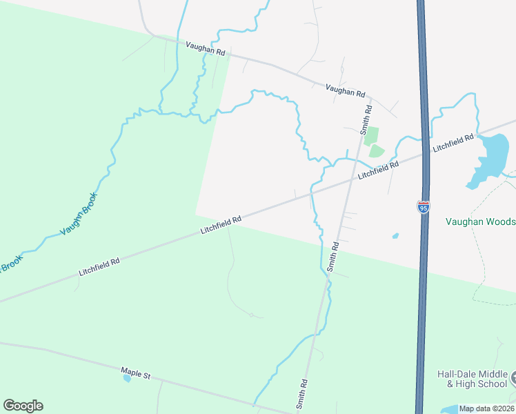 map of restaurants, bars, coffee shops, grocery stores, and more near 158 Litchfield Road in Hallowell