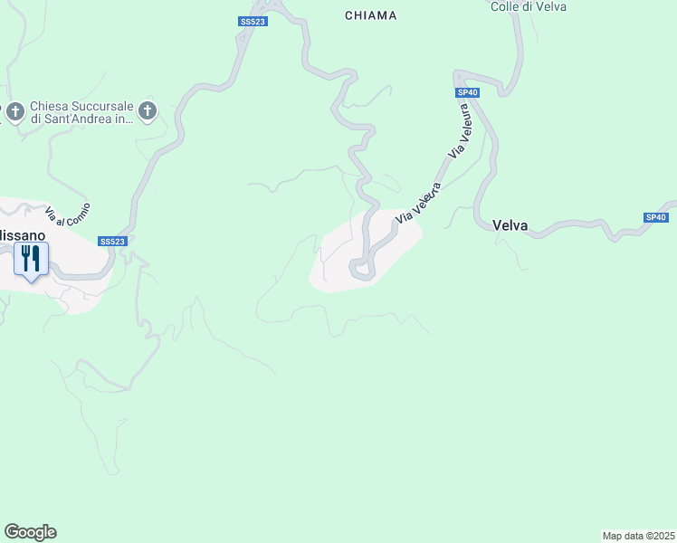 map of restaurants, bars, coffee shops, grocery stores, and more near 49 Via alla Chiesa in Velva