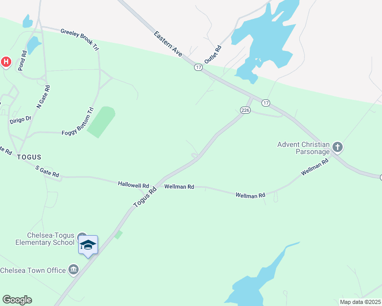 map of restaurants, bars, coffee shops, grocery stores, and more near 700-710 Togus Road in Chelsea