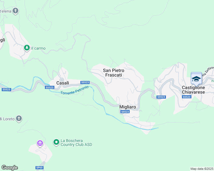 map of restaurants, bars, coffee shops, grocery stores, and more near 1 Via Carotole in San Pietro Frascati
