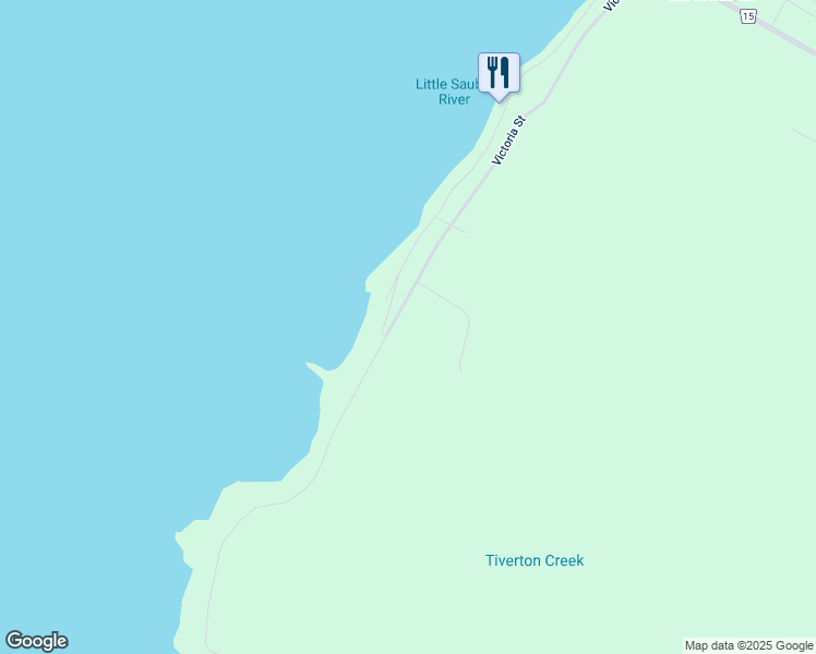 map of restaurants, bars, coffee shops, grocery stores, and more near 191 Victoria Street in Tiverton