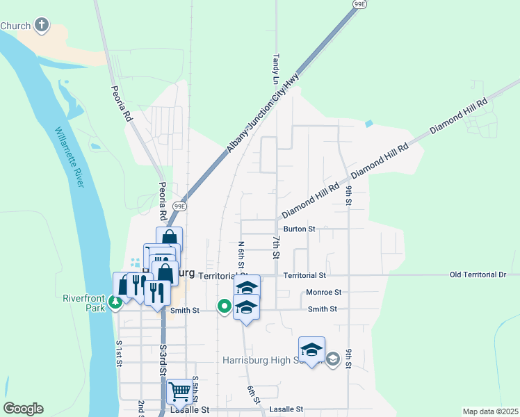 map of restaurants, bars, coffee shops, grocery stores, and more near 542 Dempsey Court in Harrisburg