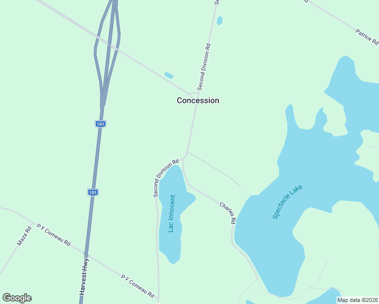 map of restaurants, bars, coffee shops, grocery stores, and more near Second Division Road in Clare