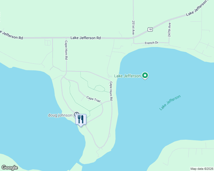 map of restaurants, bars, coffee shops, grocery stores, and more near 25188 Cape Lane in Cleveland