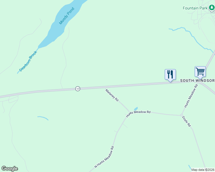 map of restaurants, bars, coffee shops, grocery stores, and more near 224 Augusta-Rockland Road in Windsor