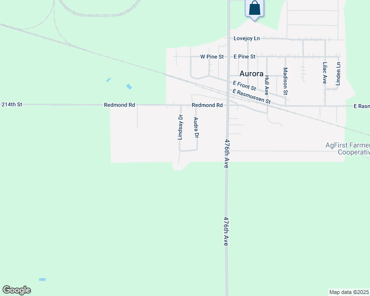 map of restaurants, bars, coffee shops, grocery stores, and more near 308 Redmond Street in Aurora