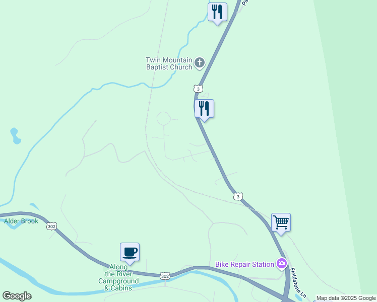 map of restaurants, bars, coffee shops, grocery stores, and more near 50 Twin View Drive in Carroll