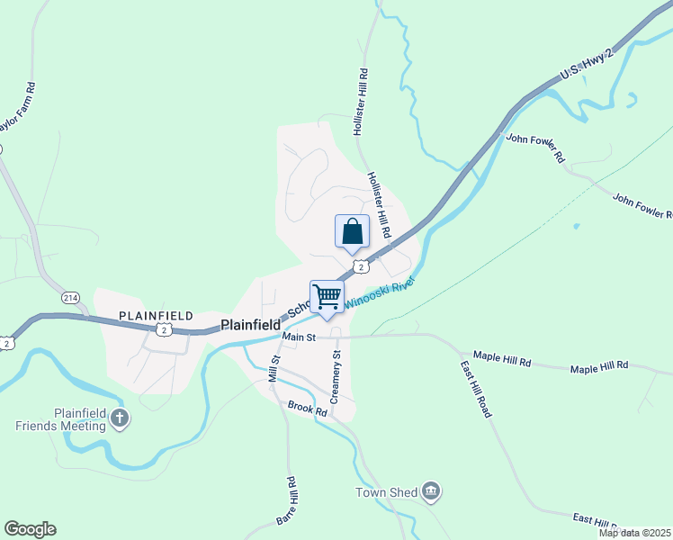map of restaurants, bars, coffee shops, grocery stores, and more near 81 Hillside Drive in Plainfield