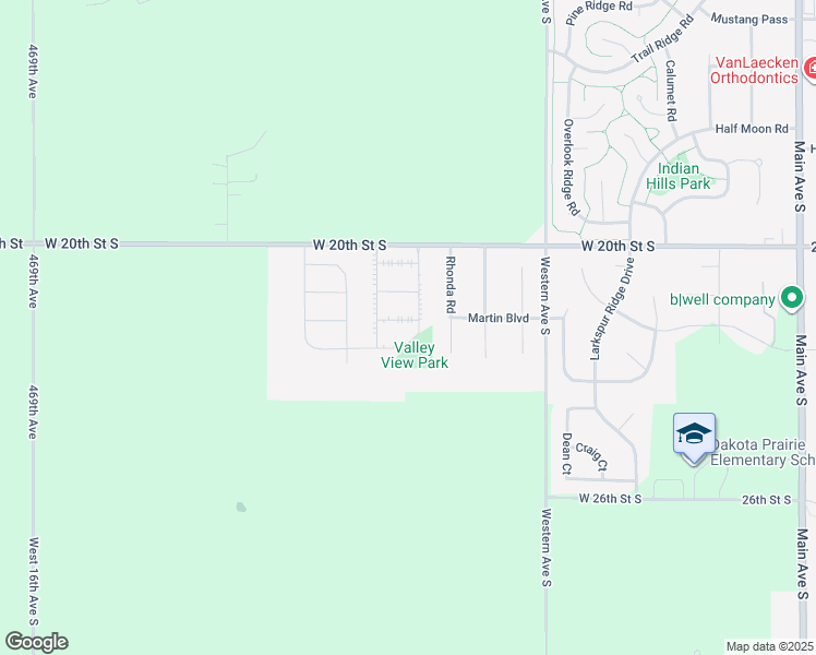 map of restaurants, bars, coffee shops, grocery stores, and more near 714 Rapid Valley Street in Brookings