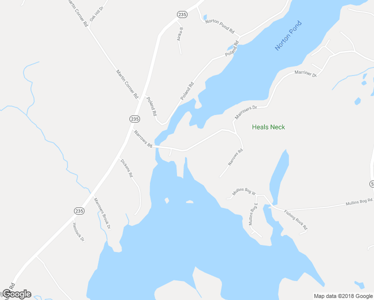 map of restaurants, bars, coffee shops, grocery stores, and more near 161 Narrows Road in Lincolnville