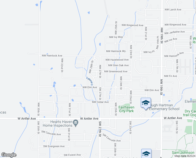 map of restaurants, bars, coffee shops, grocery stores, and more near 650 NW Greenwood Loop in Redmond
