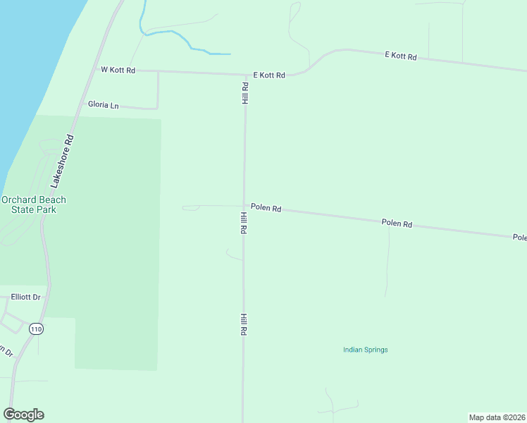 map of restaurants, bars, coffee shops, grocery stores, and more near 93 Polen Road in Manistee