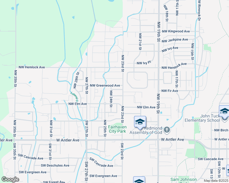map of restaurants, bars, coffee shops, grocery stores, and more near 2374 Northwest Fir Avenue in Redmond