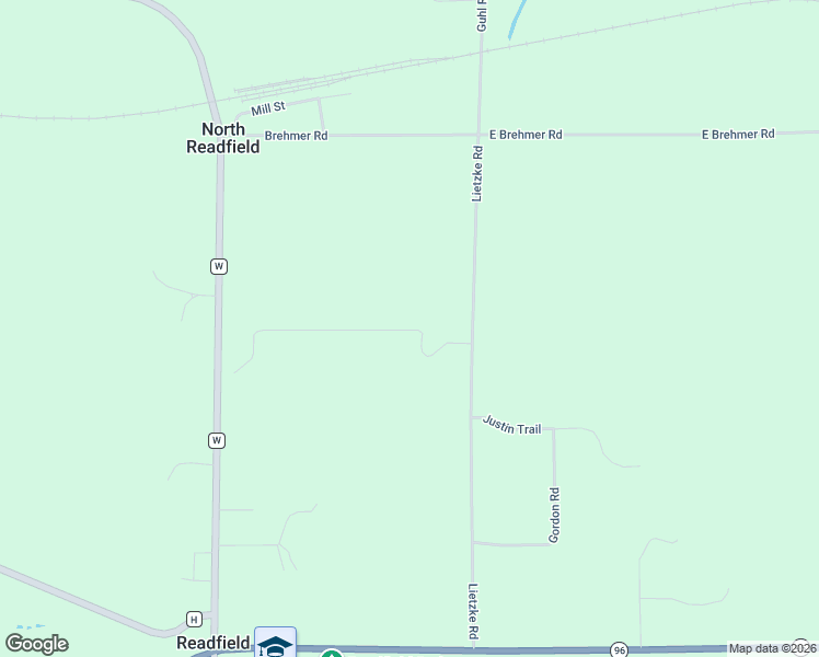 map of restaurants, bars, coffee shops, grocery stores, and more near N1135 Leitzke Road in Fremont