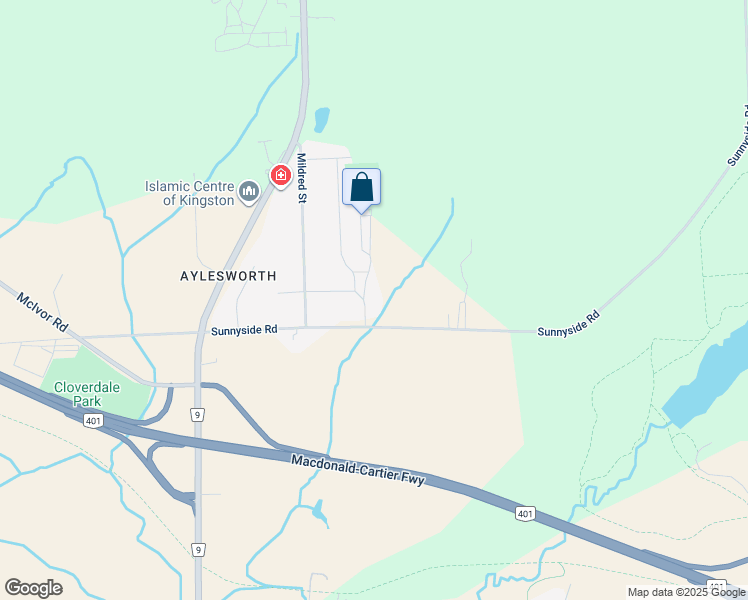 map of restaurants, bars, coffee shops, grocery stores, and more near 1732 Floyd Avenue in Kingston