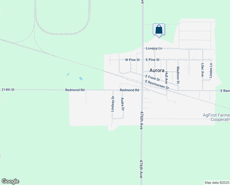 map of restaurants, bars, coffee shops, grocery stores, and more near 308 Redmond Road in Aurora