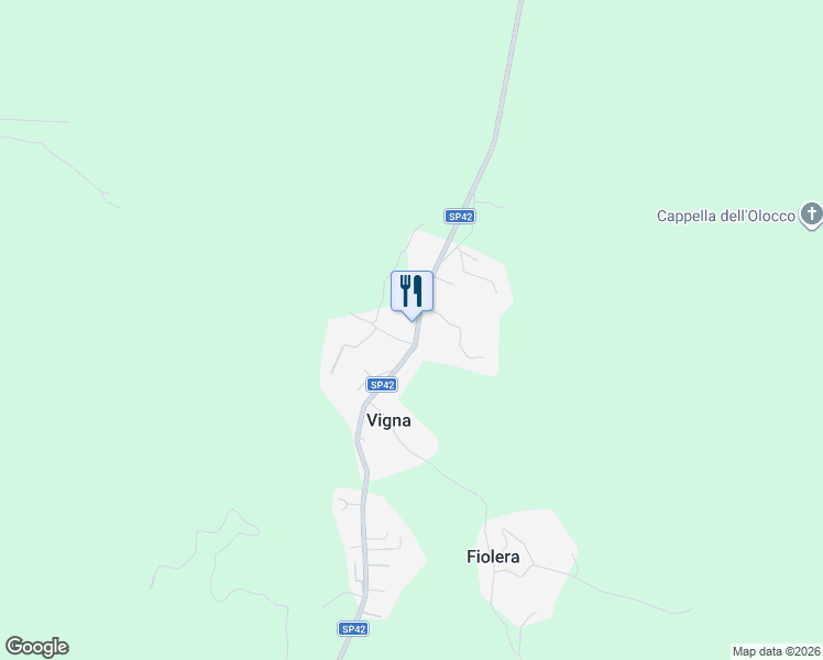 map of restaurants, bars, coffee shops, grocery stores, and more near 200 SP42 in Vigna