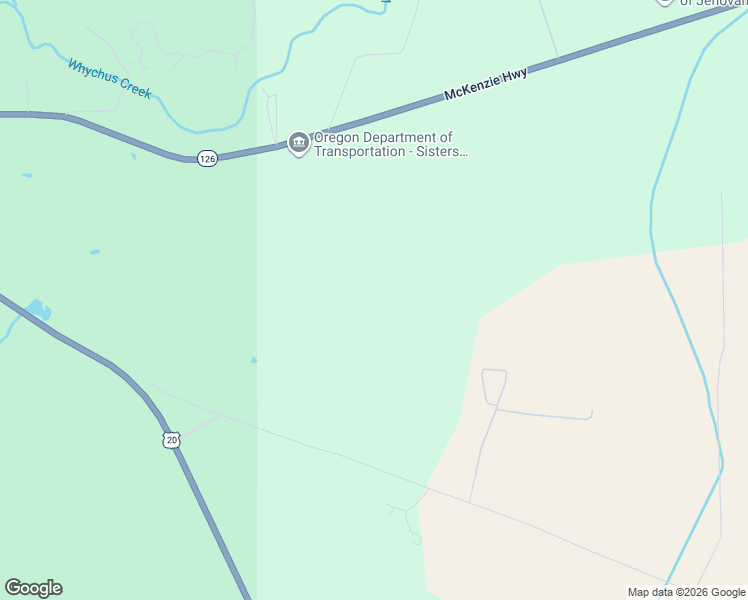 map of restaurants, bars, coffee shops, grocery stores, and more near 16400 Jordan Road in Sisters