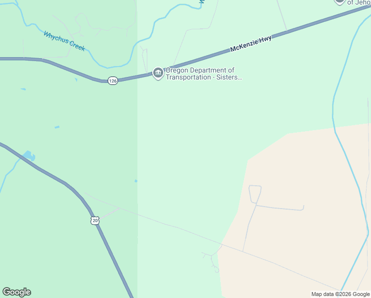 map of restaurants, bars, coffee shops, grocery stores, and more near 16400 Jordan Road in Sisters