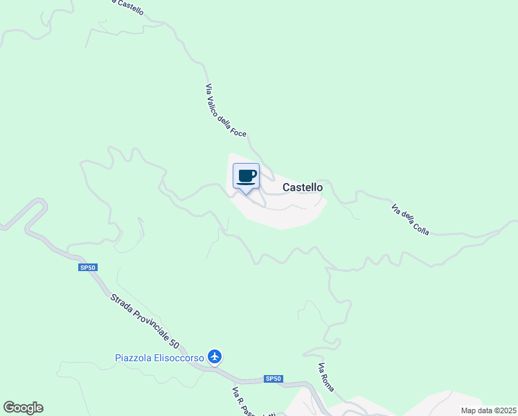 map of restaurants, bars, coffee shops, grocery stores, and more near 21 Via Giacomo Leopardi in Castello