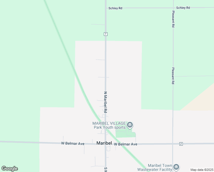 map of restaurants, bars, coffee shops, grocery stores, and more near 15317 North Maribel Road in Maribel