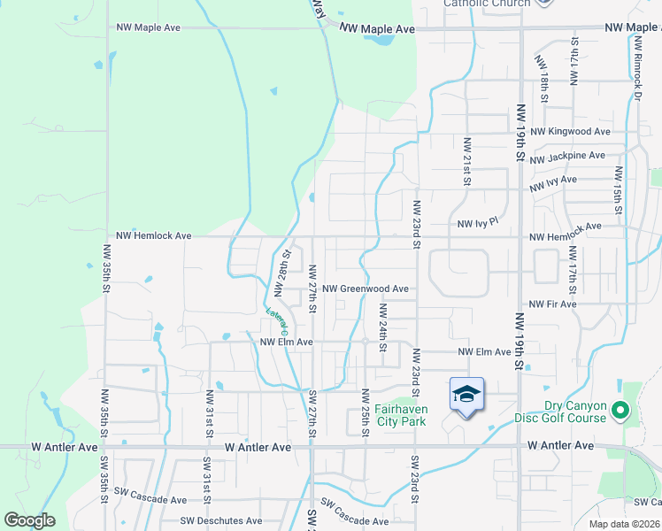 map of restaurants, bars, coffee shops, grocery stores, and more near 755 Northwest 26th Street in Redmond