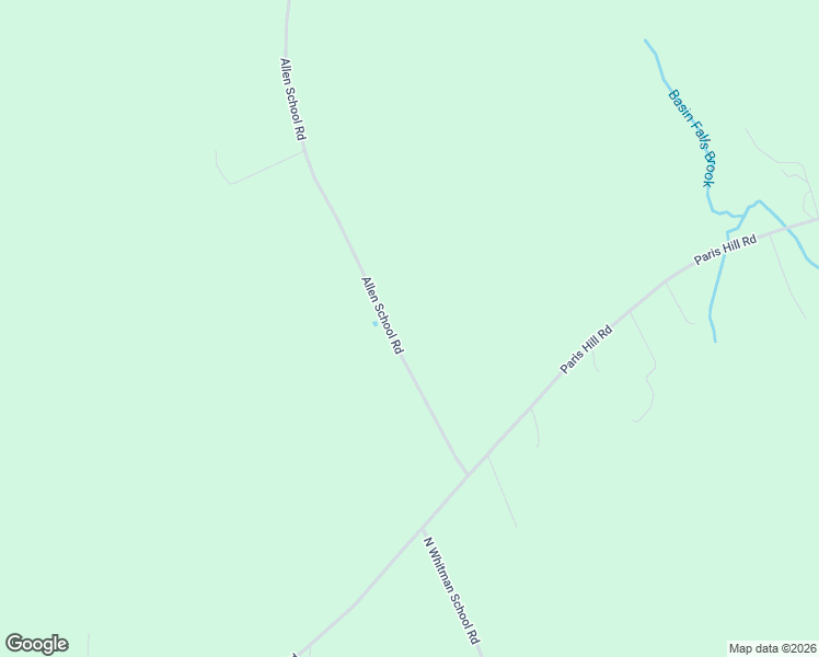 map of restaurants, bars, coffee shops, grocery stores, and more near 63 Allen School Road in Buckfield