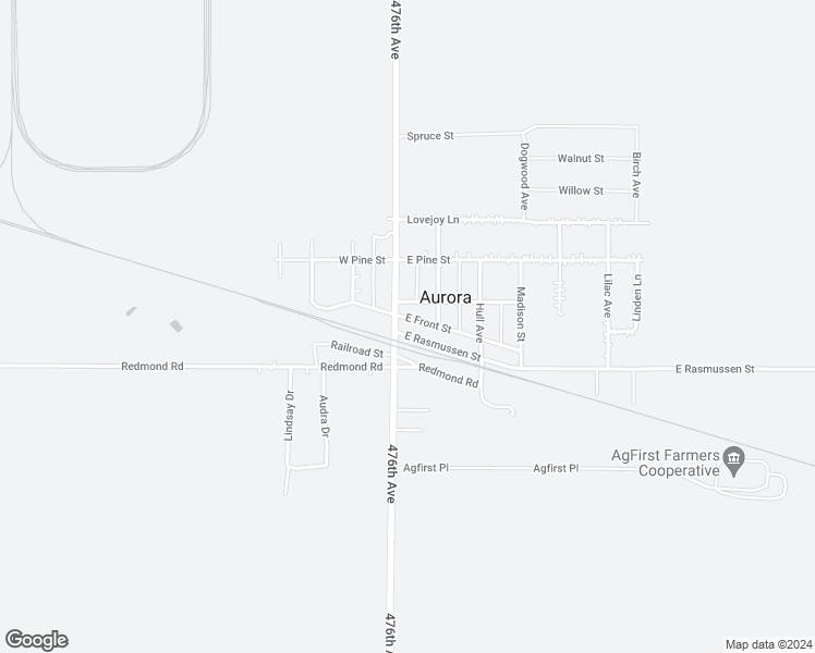 map of restaurants, bars, coffee shops, grocery stores, and more near 100-298 East Rasmussen Street in Aurora