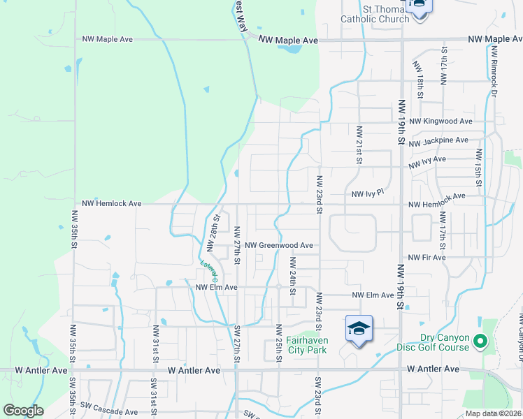 map of restaurants, bars, coffee shops, grocery stores, and more near 755 Northwest 26th Street in Redmond