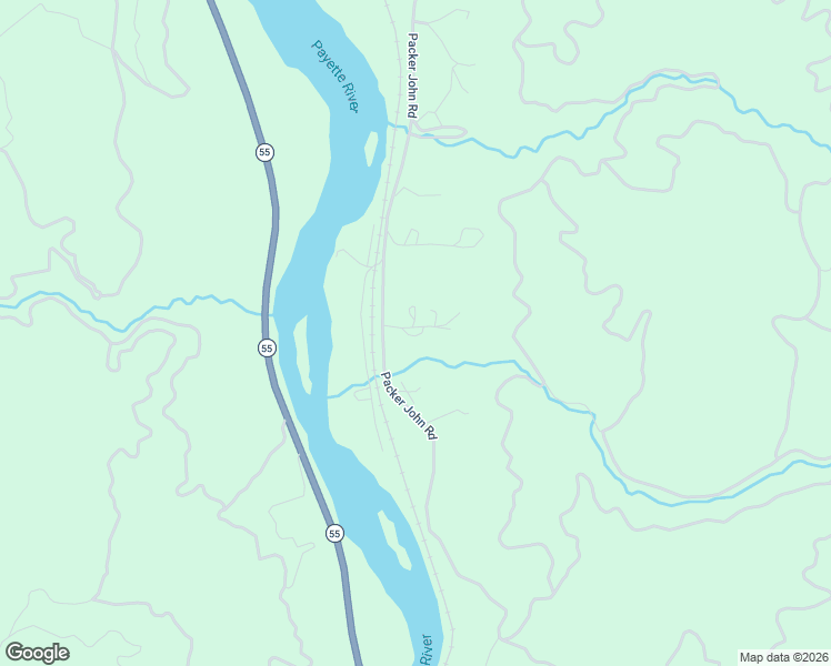map of restaurants, bars, coffee shops, grocery stores, and more near 9594 Packer John Road in Cascade