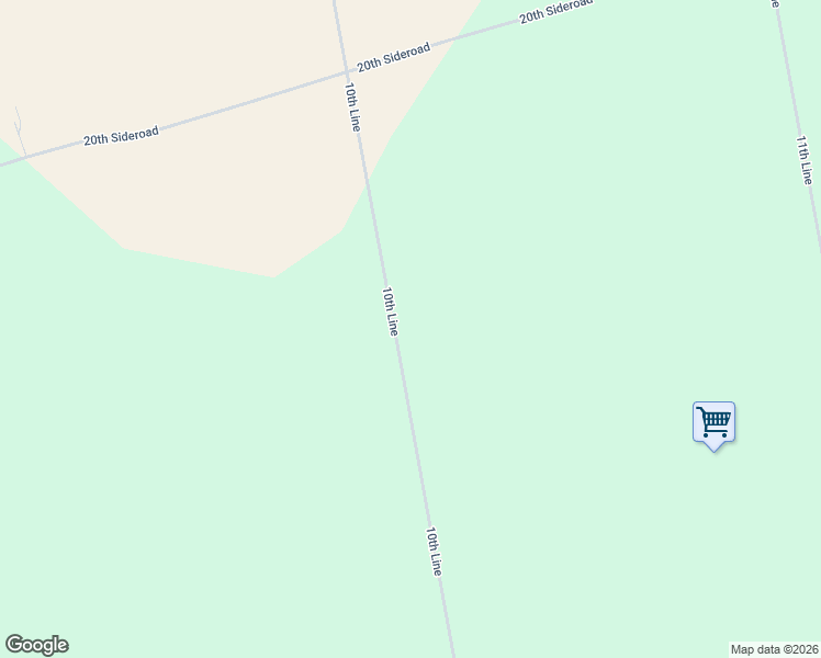 map of restaurants, bars, coffee shops, grocery stores, and more near 7293 10th Line in Thornton