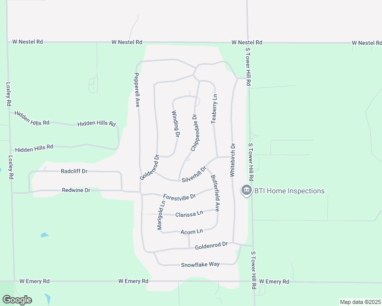 map of restaurants, bars, coffee shops, grocery stores, and more near 227 Chippendale Drive in Houghton Lake