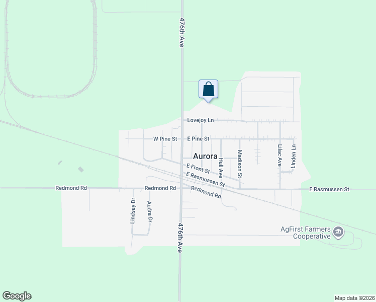 map of restaurants, bars, coffee shops, grocery stores, and more near 200-298 North Broadway Street in Aurora