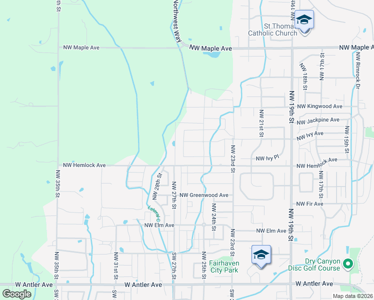 map of restaurants, bars, coffee shops, grocery stores, and more near 892 NW 26th Way in Redmond