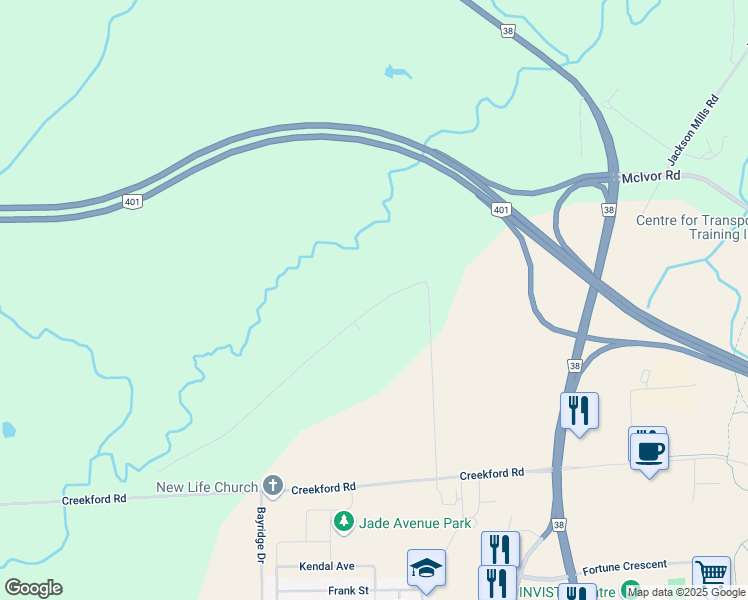 map of restaurants, bars, coffee shops, grocery stores, and more near 2904 Clogg's Road in Kingston