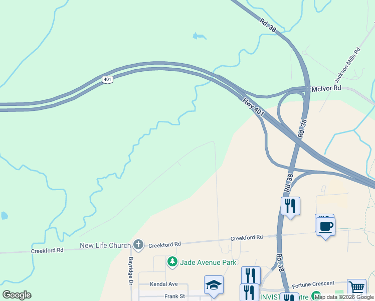 map of restaurants, bars, coffee shops, grocery stores, and more near 2904 Clogg's Road in Kingston
