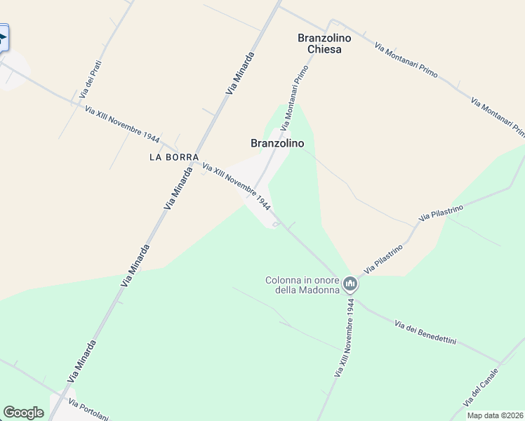 map of restaurants, bars, coffee shops, grocery stores, and more near 33 Via XIII Novembre 1944 in Provincia di Forlì-Cesena