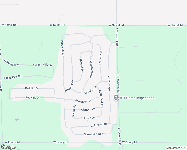 map of restaurants, bars, coffee shops, grocery stores, and more near 227 Chippendale Drive in Houghton Lake