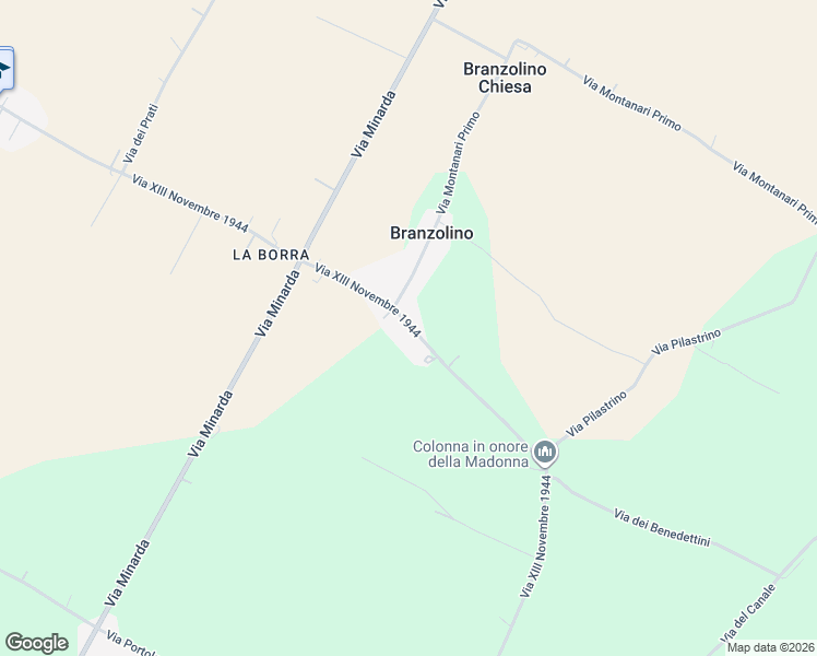 map of restaurants, bars, coffee shops, grocery stores, and more near 33 Via XIII Novembre 1944 in Provincia di Forlì-Cesena