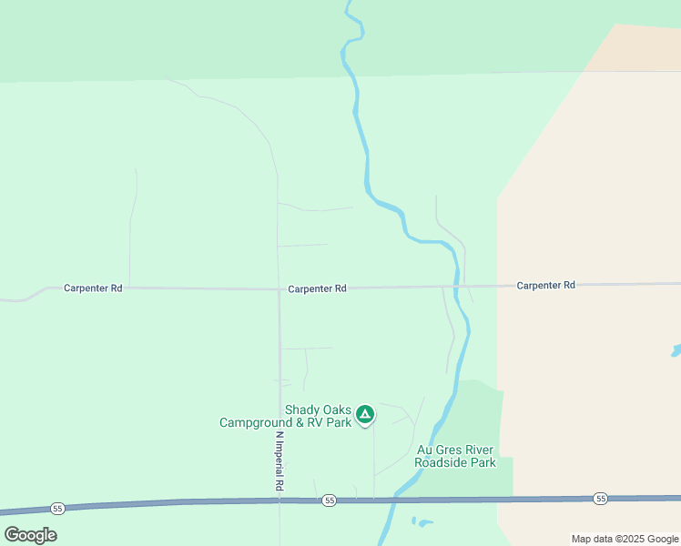 map of restaurants, bars, coffee shops, grocery stores, and more near 5128 Hahn Road in Tawas City